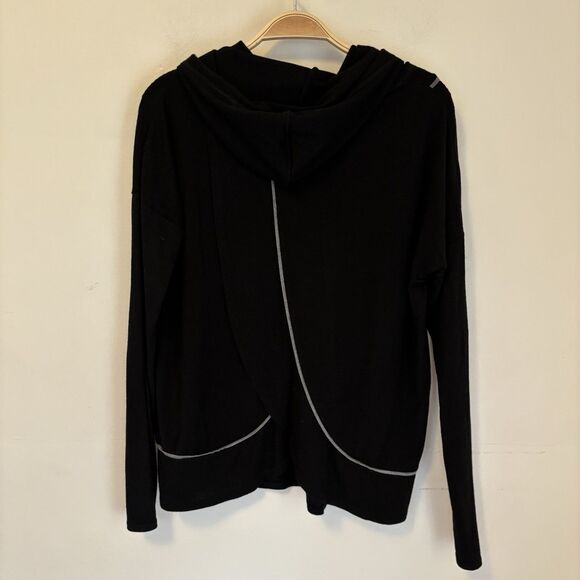 Coolibar Merino Wool Suntect Hooded Sweater Tulip Back M SPF 50+ Vacation - Hole - Picture 4 of 6